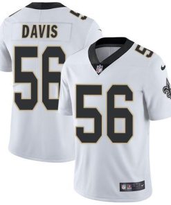 Nike New Orleans Saints #56 DeMario Davis White Men's Stitched NFL Vapor Untouchable Limited Jersey Men's