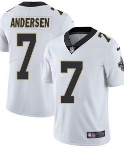 Nike New Orleans Saints #7 Morten Andersen White Men's Stitched NFL Vapor Untouchable Limited Jersey Men's