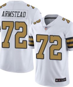 Nike New Orleans Saints #72 Terron Armstead White Men's Stitched NFL Limited Rush Jersey Men's