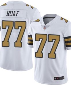 Nike New Orleans Saints #77 Willie Roaf White Men's Stitched NFL Limited Rush Jersey Men's