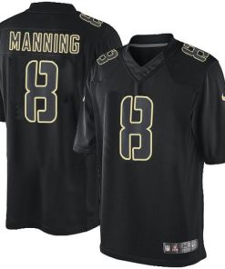 Nike New Orleans Saints #8 Archie Manning Black Men's Stitched NFL Impact Limited Jersey Men's