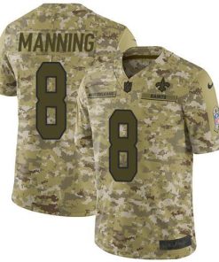 Nike New Orleans Saints #8 Archie Manning Camo Men's Stitched NFL Limited 2018 Salute To Service Jersey Men's