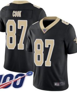 Nike New Orleans Saints #87 Jared Cook Black Team Color Men's Stitched NFL 100th Season Vapor Limited Jersey Men's