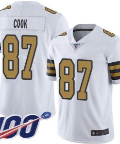 Nike New Orleans Saints #87 Jared Cook White Men's Stitched NFL Limited Rush 100th Season Jersey Men's