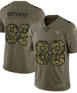 Nike New Orleans Saints #88 Dez Bryant Olive/Camo Men's Stitched NFL Limited 2017 Salute To Service Jersey Men's
