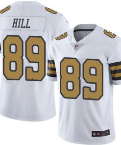Nike New Orleans Saints #89 Josh Hill White Men's Stitched NFL Limited Rush Jersey Men's