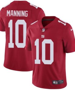 Nike New York Giants #10 Eli Manning Red Alternate Men's Stitched NFL Vapor Untouchable Limited Jersey Men's