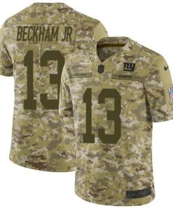 Nike New York Giants #13 Odell Beckham Jr Camo Men's Stitched NFL Limited 2018 Salute To Service Jersey Men's