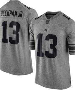 Nike New York Giants #13 Odell Beckham Jr Gray Men's Stitched NFL Limited Gridiron Gray Jersey Men's