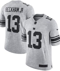 Nike New York Giants #13 Odell Beckham Jr Gray Men's Stitched NFL Limited Gridiron Gray II Jersey Men's