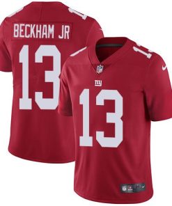 Nike New York Giants #13 Odell Beckham Jr Red Alternate Men's Stitched NFL Vapor Untouchable Limited Jersey Men's
