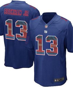 Nike New York Giants #13 Odell Beckham Jr Royal Blue Team Color Men's Stitched NFL Limited Strobe Jersey Men's
