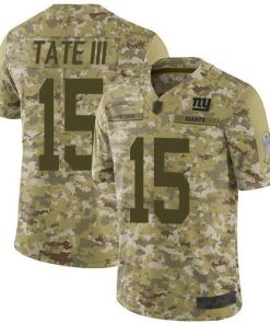 Nike New York Giants #15 Golden Tate III Camo Men's Stitched NFL Limited 2018 Salute To Service Jersey Men's