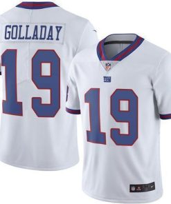 Nike New York Giants #19 Kenny Golladay White Men's Stitched NFL Limited Rush Jersey Men's