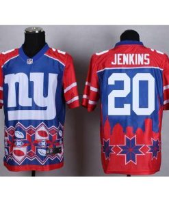 Nike New York Giants #20 Janoris Jenkins Blue Men's Stitched NFL Elite Noble Fashion Jersey Men's