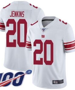 Nike New York Giants #20 Janoris Jenkins White Men's Stitched NFL 100th Season Vapor Limited Jersey Men's