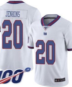 Nike New York Giants #20 Janoris Jenkins White Men's Stitched NFL Limited Rush 100th Season Jersey Men's