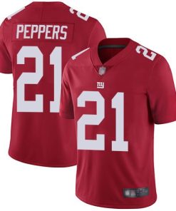 Nike New York Giants #21 Jabrill Peppers Red Alternate Men's Stitched NFL Vapor Untouchable Limited Jersey Men's