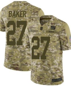 Nike New York Giants #27 Deandre Baker Camo Men's Stitched NFL Limited 2018 Salute To Service Jersey Men's