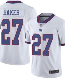 Nike New York Giants #27 Deandre Baker White Men's Stitched NFL Limited Rush Jersey Men's