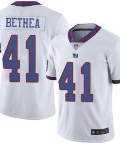 Nike New York Giants #41 Antoine Bethea White Men's Stitched NFL Limited Rush Jersey Men's