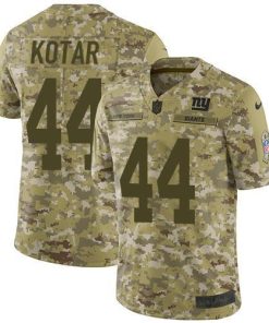 Nike New York Giants #44 Doug Kotar Camo Men's Stitched NFL Limited 2018 Salute To Service Jersey Men's