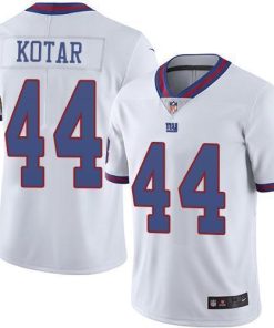 Nike New York Giants #44 Doug Kotar White Men's Stitched NFL Limited Rush Jersey Men's