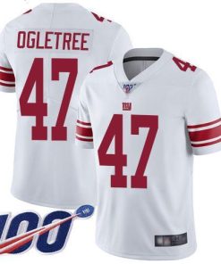 Nike New York Giants #47 Alec Ogletree White Men's Stitched NFL 100th Season Vapor Limited Jersey Men's