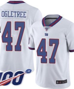 Nike New York Giants #47 Alec Ogletree White Men's Stitched NFL Limited Rush 100th Season Jersey Men's