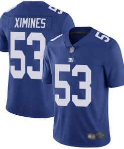 Nike New York Giants #53 Oshane Ximines Royal Blue Team Color Men's Stitched NFL Vapor Untouchable Limited Jersey Men's