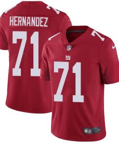 Nike New York Giants #71 Will Hernandez Red Alternate Men's Stitched NFL Vapor Untouchable Limited Jersey Men's