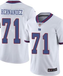 Nike New York Giants #71 Will Hernandez White Men's Stitched NFL Limited Rush Jersey Men's