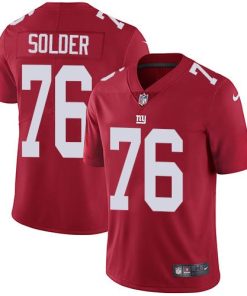 Nike New York Giants #76 Nate Solder Red Alternate Men's Stitched NFL Vapor Untouchable Limited Jersey Men's