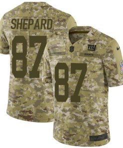 Nike New York Giants #87 Sterling Shepard Camo Men's Stitched NFL Limited 2018 Salute To Service Jersey Men's