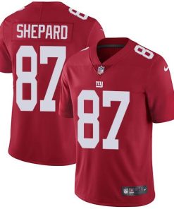 Nike New York Giants #87 Sterling Shepard Red Alternate Men's Stitched NFL Vapor Untouchable Limited Jersey Men's