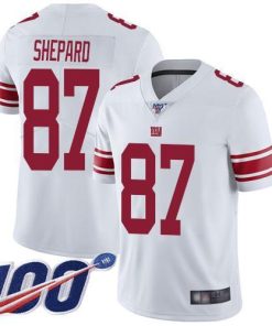 Nike New York Giants #87 Sterling Shepard White Men's Stitched NFL 100th Season Vapor Limited Jersey Men's