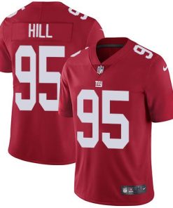 Nike New York Giants #95 B.J. Hill Red Alternate Men's Stitched NFL Vapor Untouchable Limited Jersey Men's