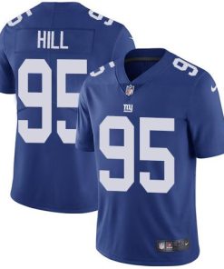 Nike New York Giants #95 B.J. Hill Royal Blue Team Color Men's Stitched NFL Vapor Untouchable Limited Jersey Men's