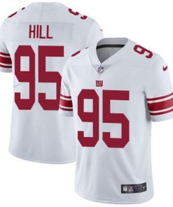 Nike New York Giants #95 B.J. Hill White Men's Stitched NFL Vapor Untouchable Limited Jersey Men's