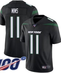 Nike New York Jets #11 Denzel Mim Black Alternate Men's Stitched NFL 100th Season Vapor Untouchable Limited Jersey Men's