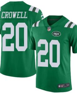 Nike New York Jets #20 Isaiah Crowell Green Men's Stitched NFL Elite Rush Jersey Men's
