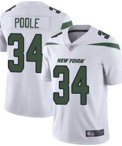 Nike New York Jets #34 Brian Poole White Men's Stitched NFL Vapor Untouchable Limited Jersey Men's