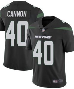 Nike New York Jets #40 Trenton Cannon Black Alternate Men's Stitched NFL Vapor Untouchable Limited Jersey Men's