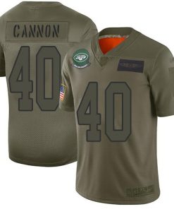 Nike New York Jets #40 Trenton Cannon Camo Men's Stitched NFL Limited 2019 Salute To Service Jersey Men's