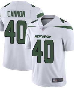 Nike New York Jets #40 Trenton Cannon White Men's Stitched NFL Vapor Untouchable Limited Jersey Men's