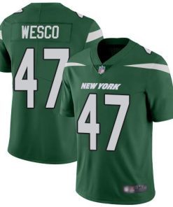 Nike New York Jets #47 Trevon Wesco Green Team Color Men's Stitched NFL Vapor Untouchable Limited Jersey Men's