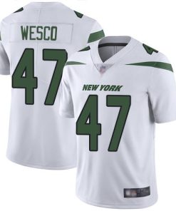 Nike New York Jets #47 Trevon Wesco White Men's Stitched NFL Vapor Untouchable Limited Jersey Men's