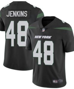 Nike New York Jets #48 Jordan Jenkins Black Alternate Men's Stitched NFL Vapor Untouchable Limited Jersey Men's