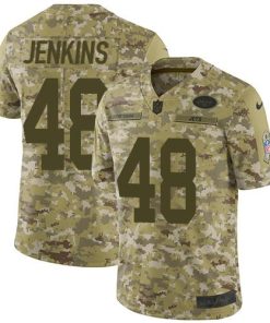 Nike New York Jets #48 Jordan Jenkins Camo Men's Stitched NFL Limited 2018 Salute To Service Jersey Men's