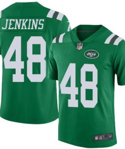 Nike New York Jets #48 Jordan Jenkins Green Men's Stitched NFL Elite Rush Jersey Men's